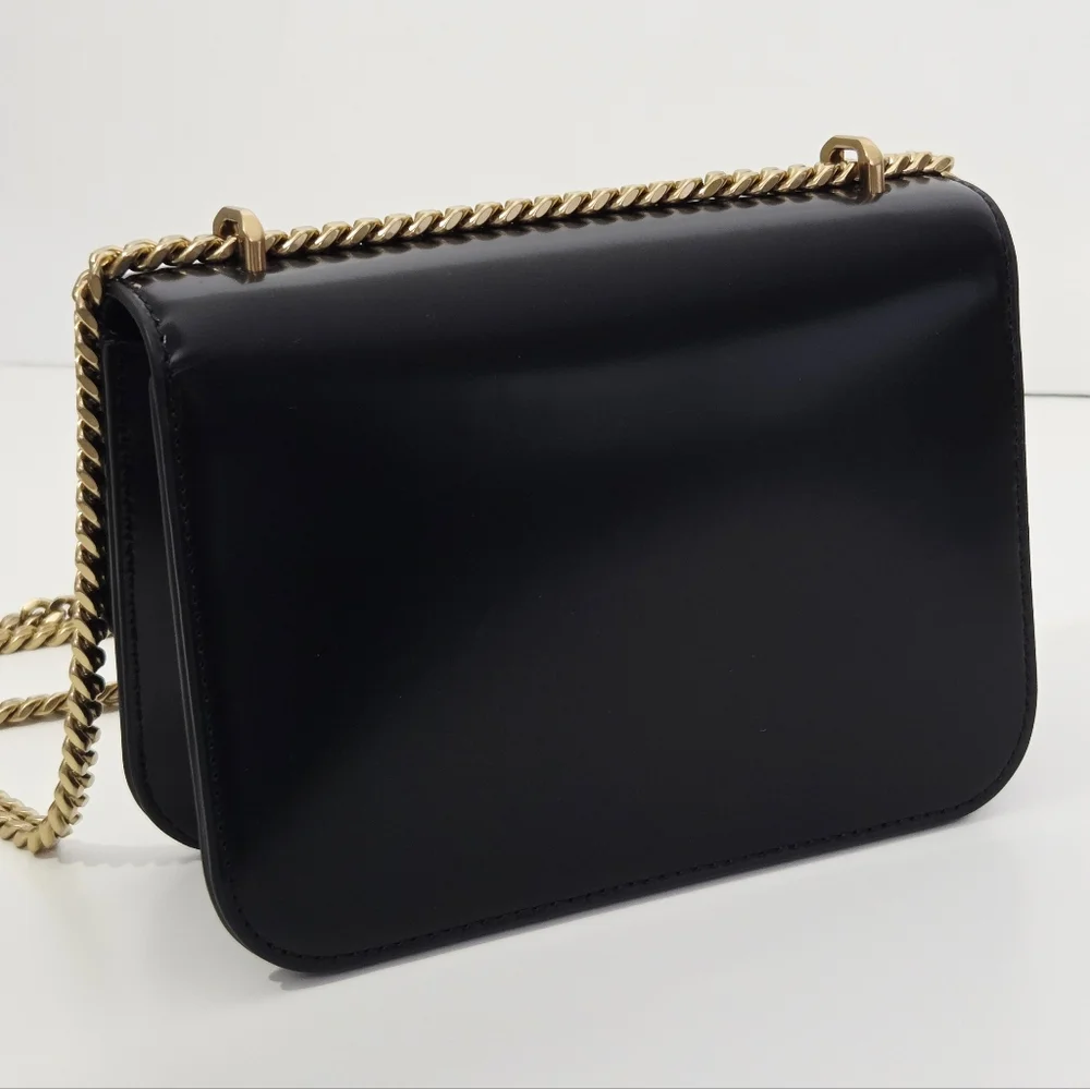 LIKE NEW TORY BURCH ELEANOR PAVE SPAZZOLATO SMALL CONVERTIBLE SHOULDER BAG